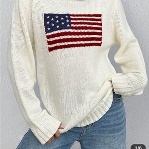 Size small American Flag Sweater-TikTok Viral